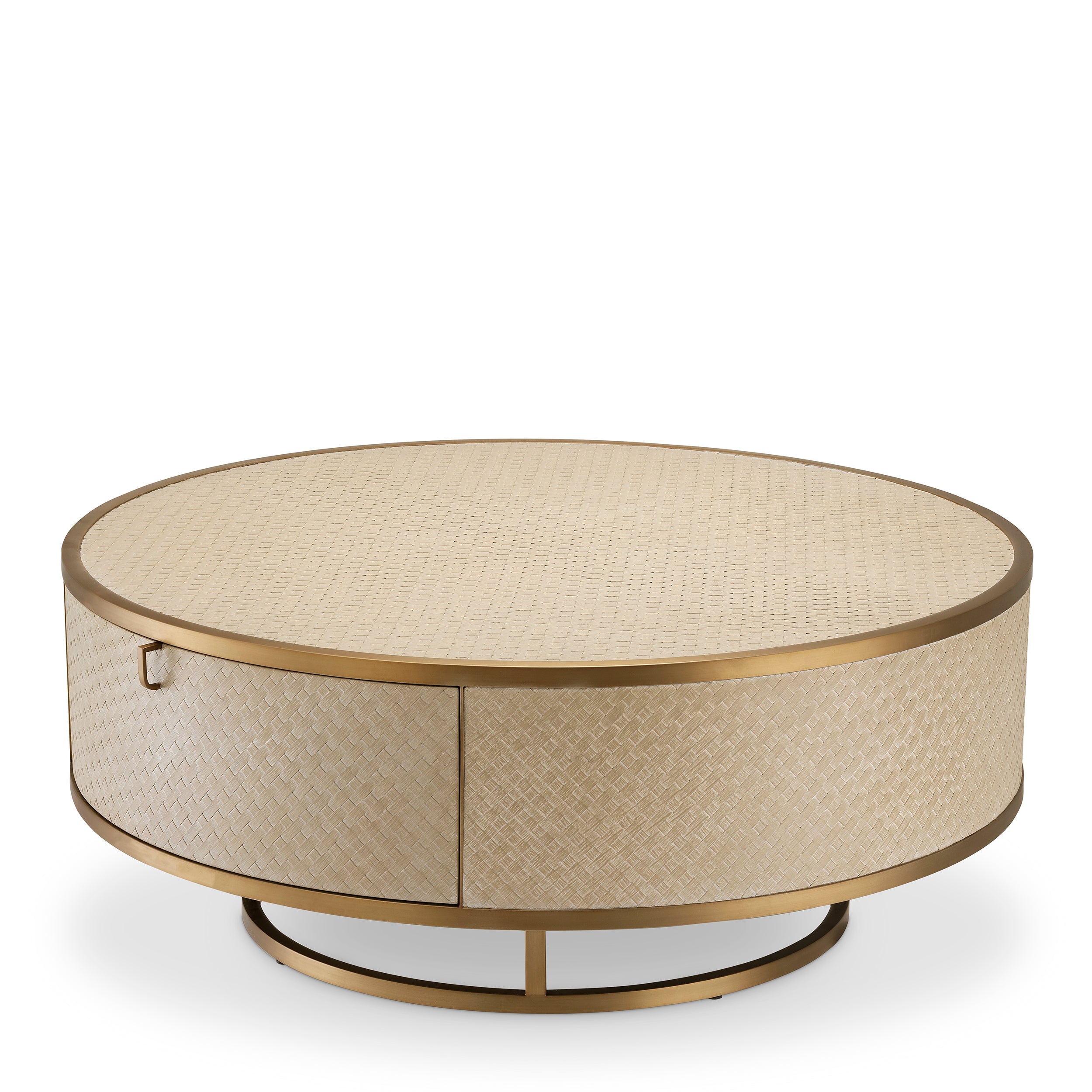 Coffee Table Napa Valley woven washed oak veneer