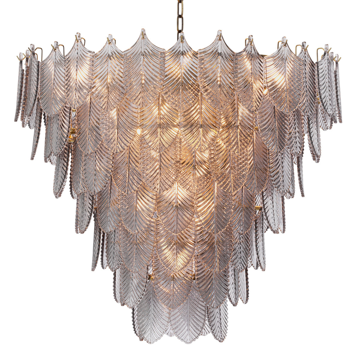 Chandelier Verbier L light brushed brass finish