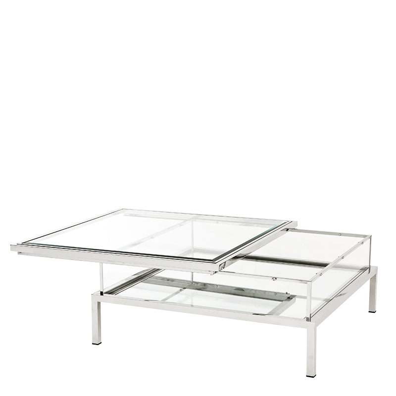 Coffee Table Harvey sliding top polished ss
