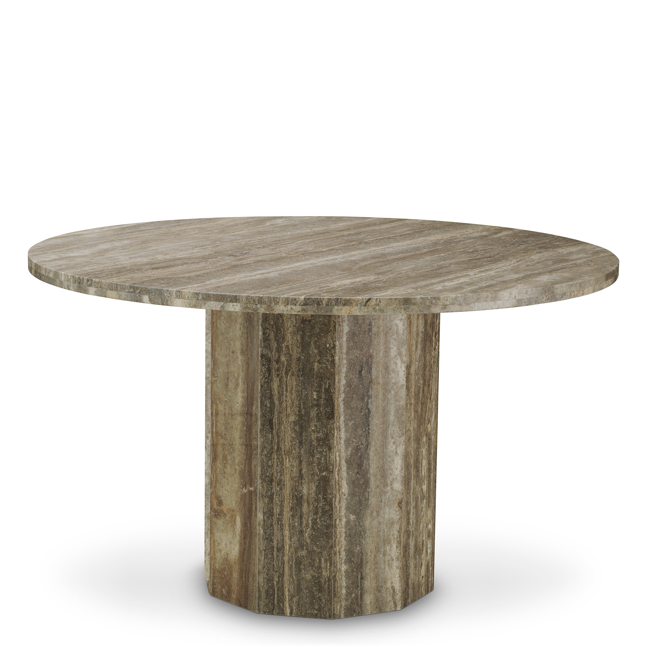 Dining Table Florence silver travertine