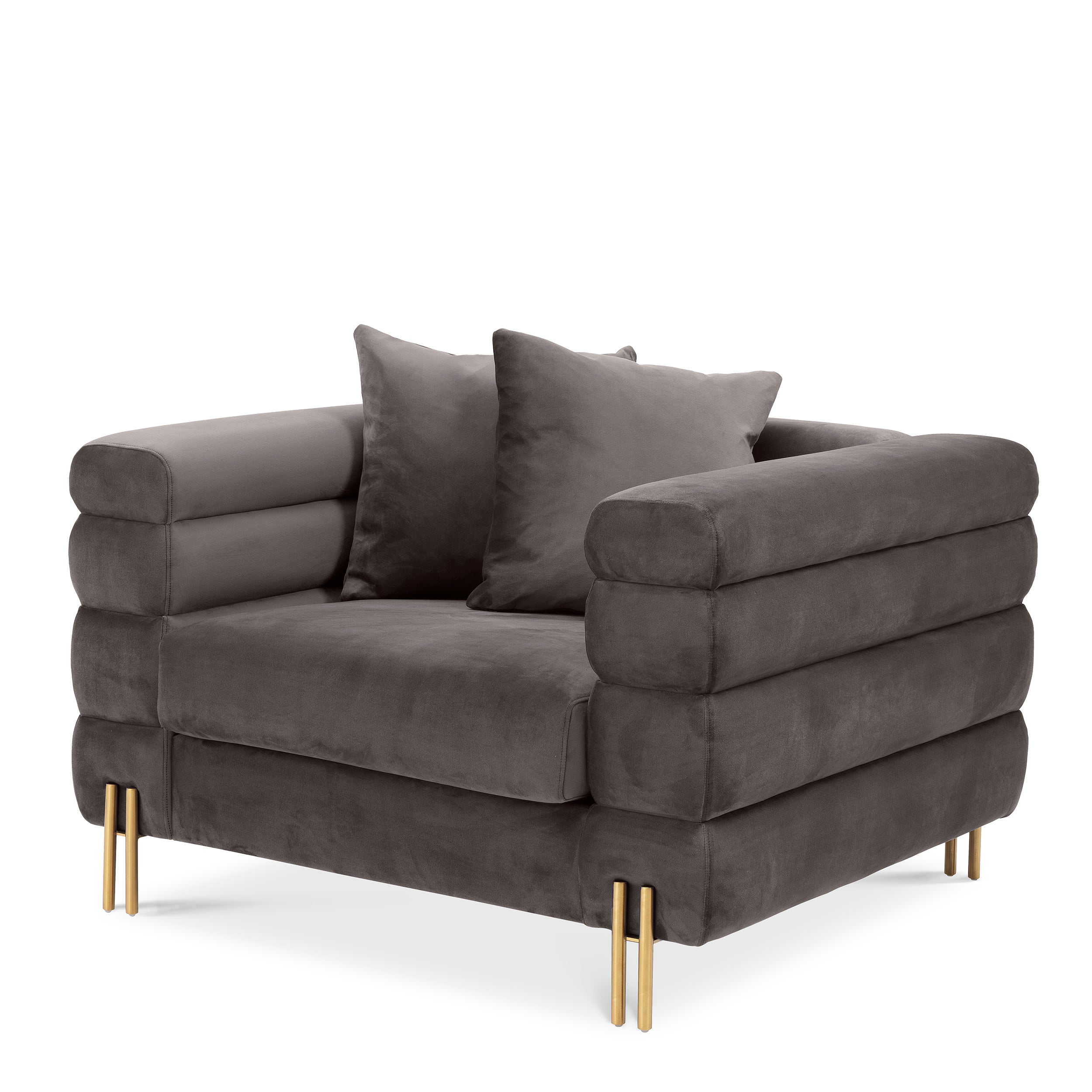 Chair York savona grey velvet