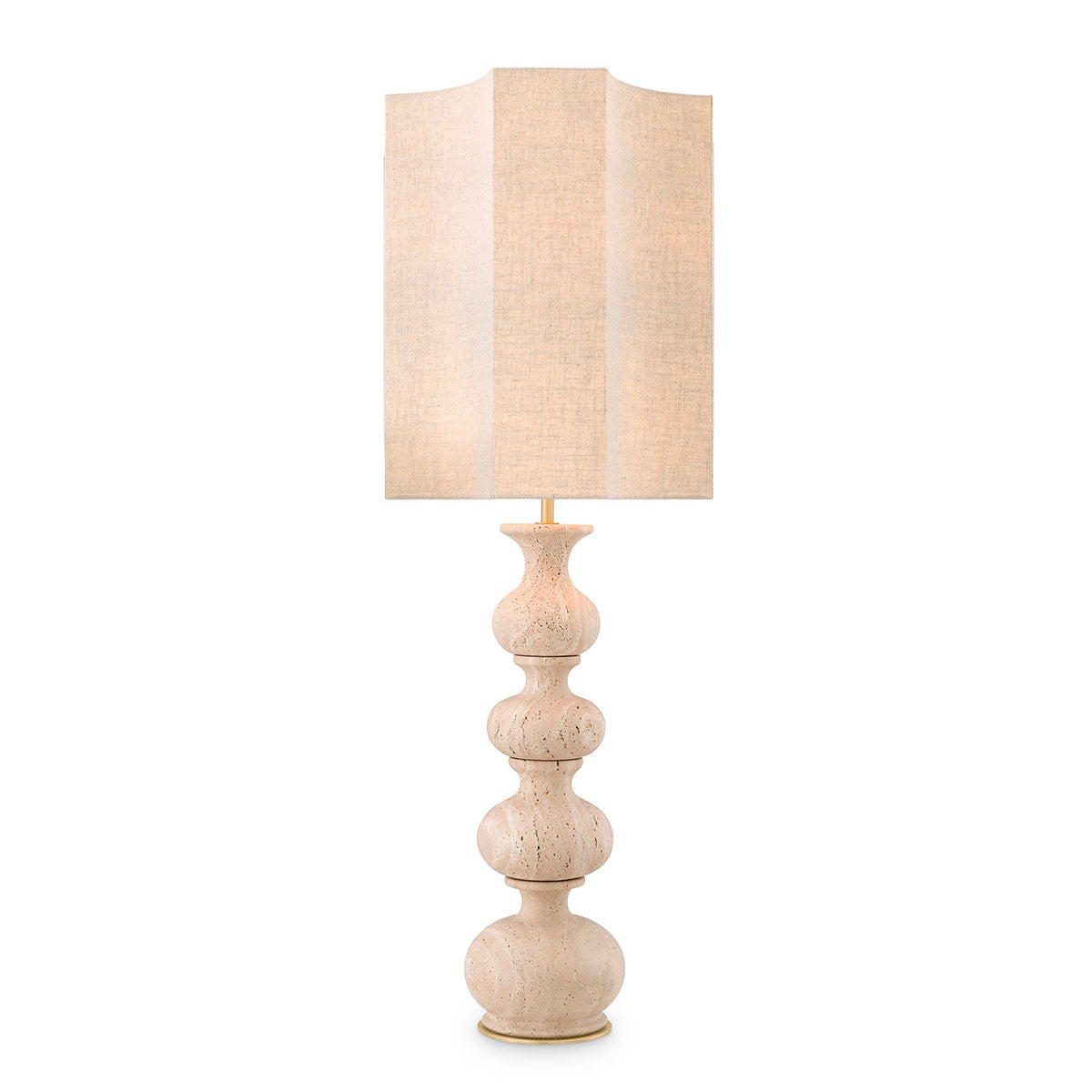 Table Lamp Mabel travertine incl shade