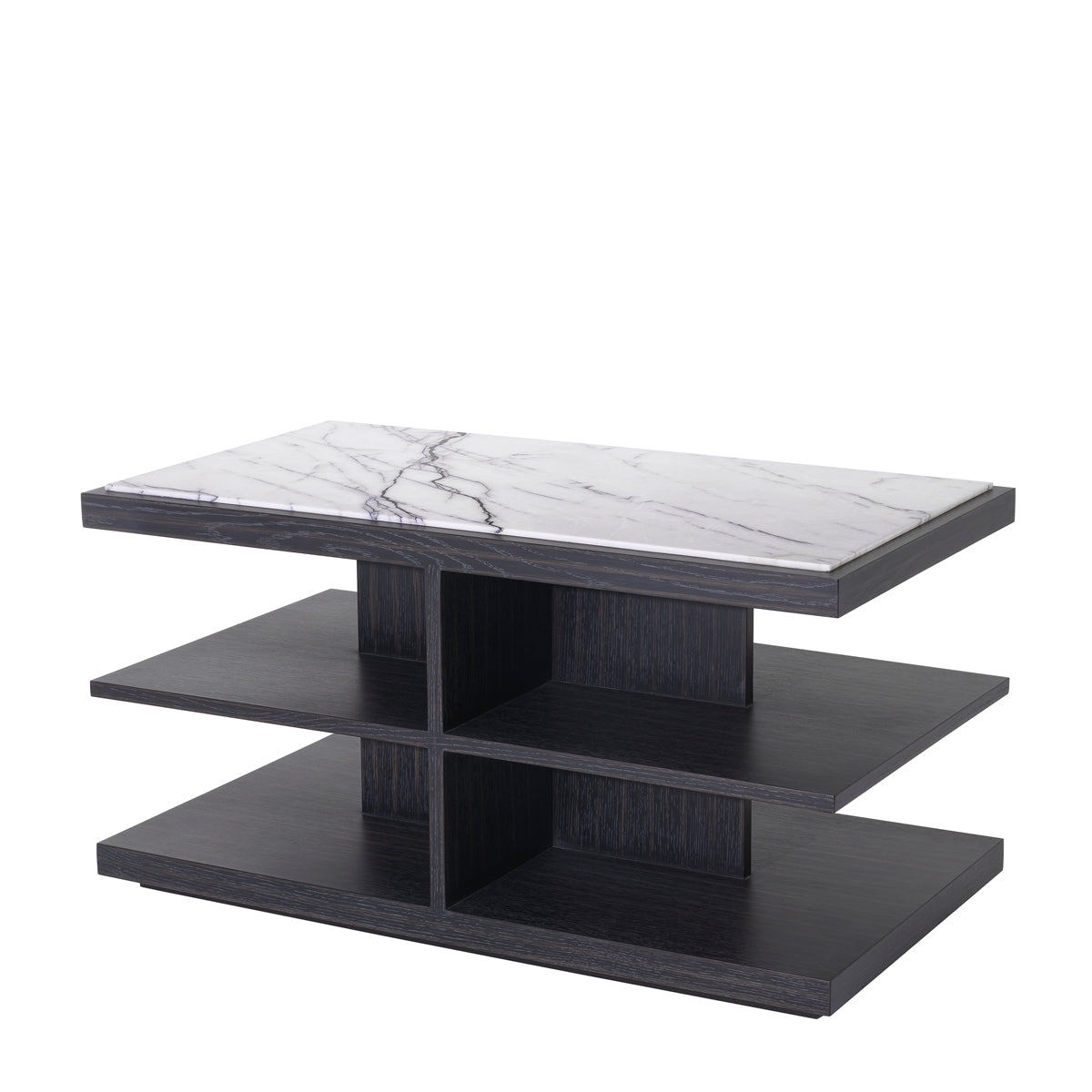 Side Table Miguel charcoal grey oak veneer