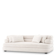 White Fabric Sofa Malaga