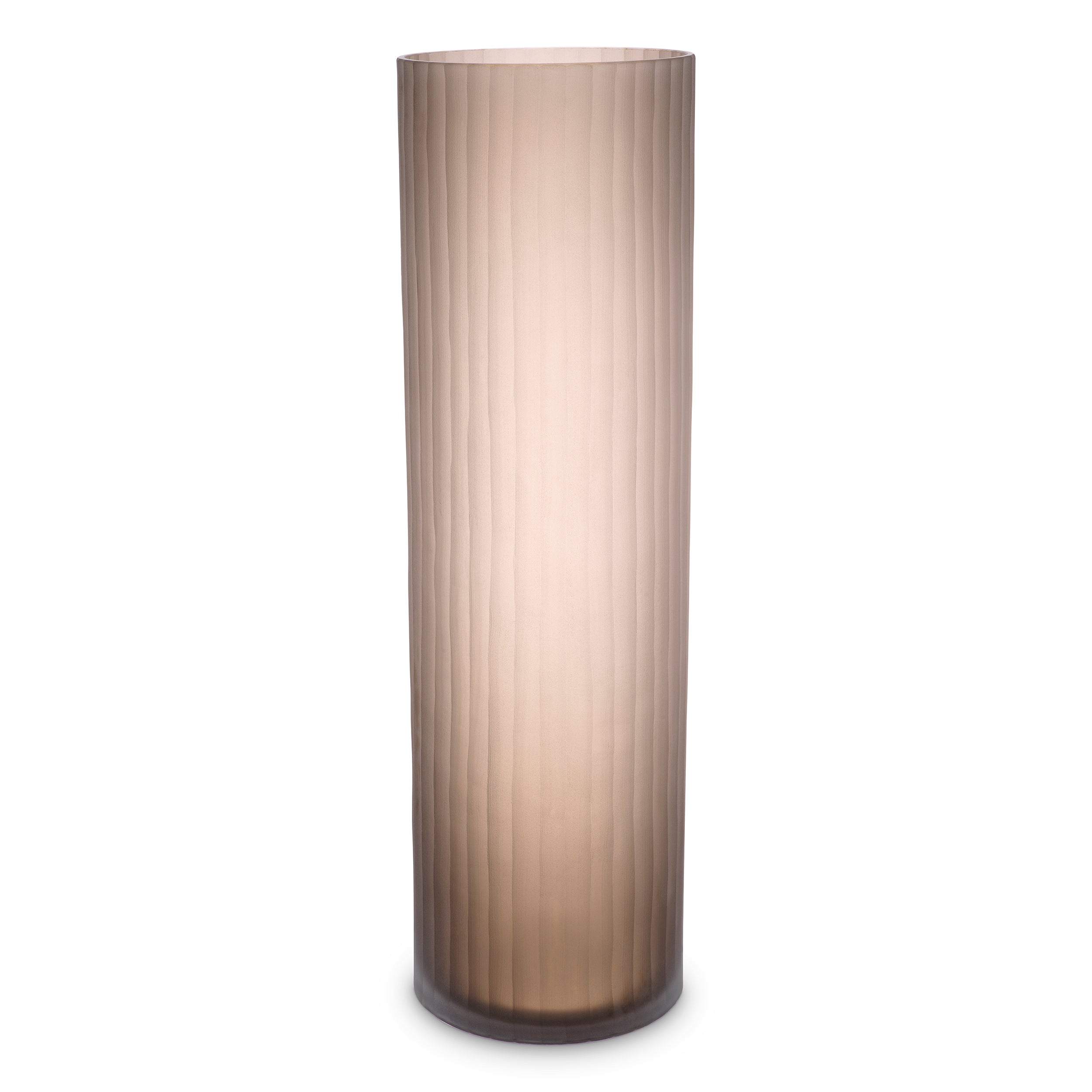 Vase Haight L frosted brown