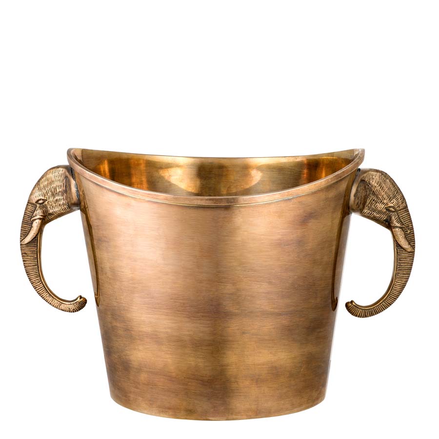 Wine Cooler Maharaja vintage brass finish