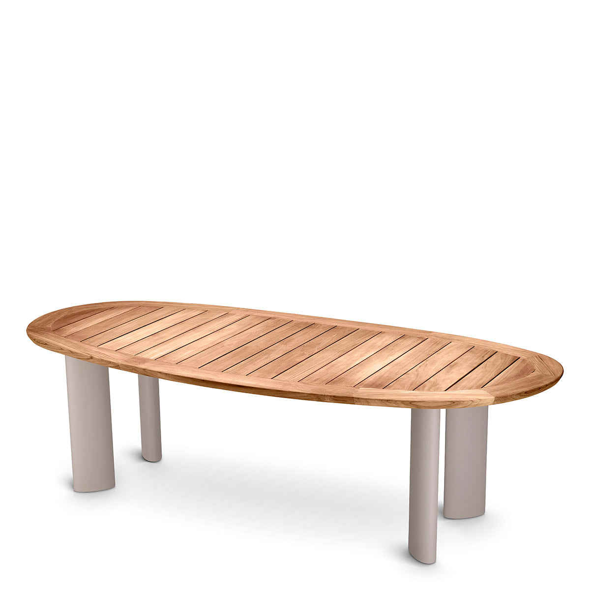 Outdoor Dining Table Free Form natural teak