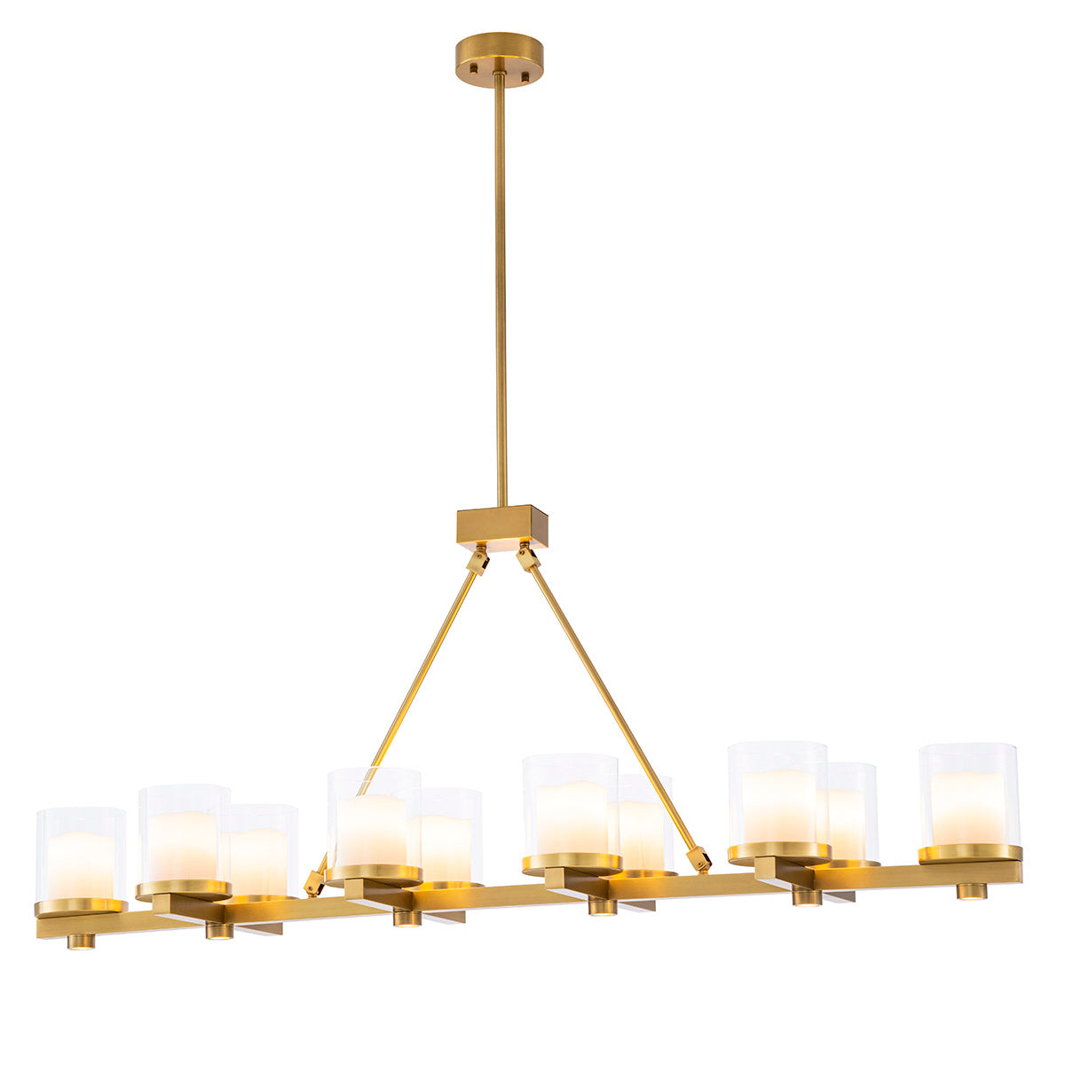 Chandelier Donovan antique brass finish