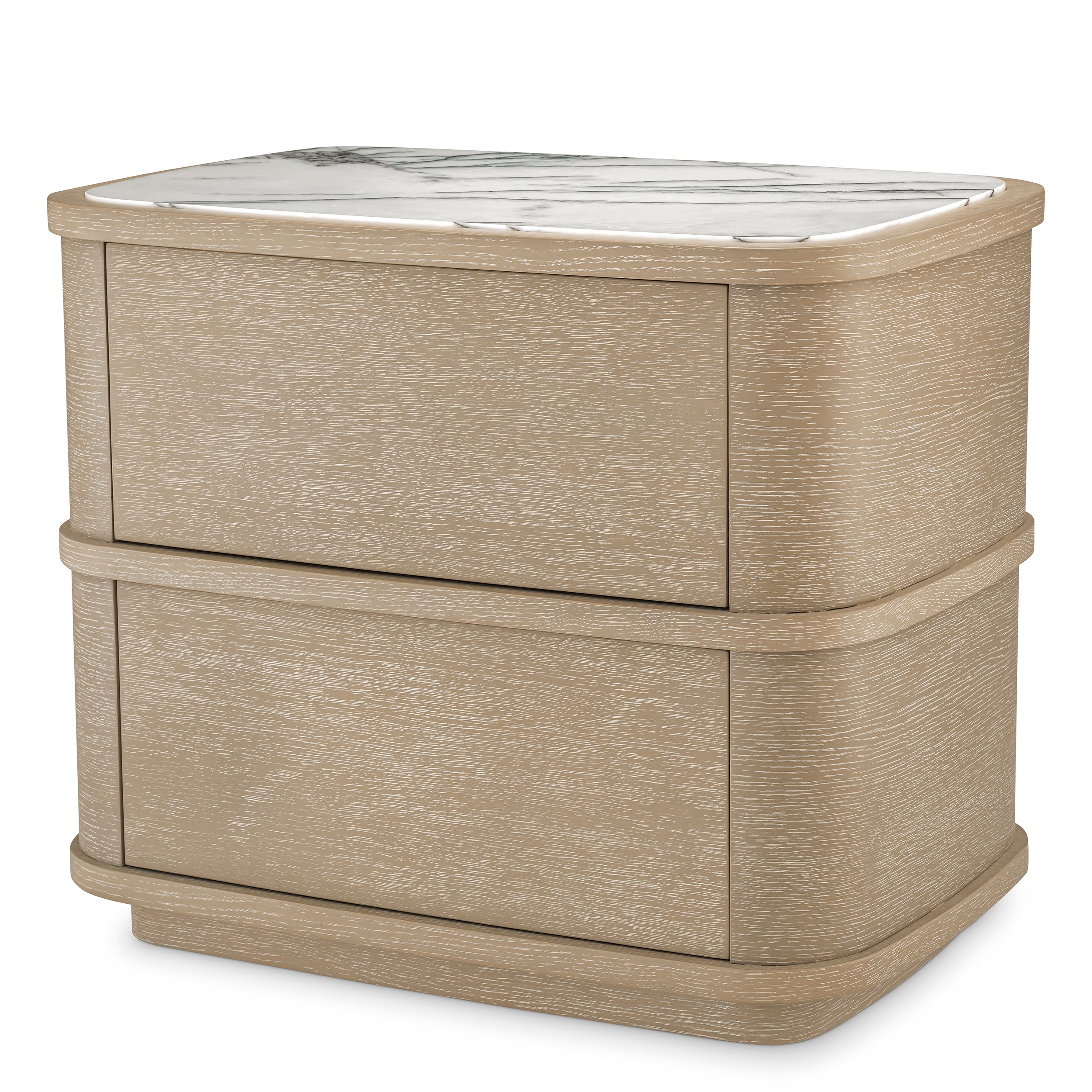 Nightstand Cabana washed oak veneer