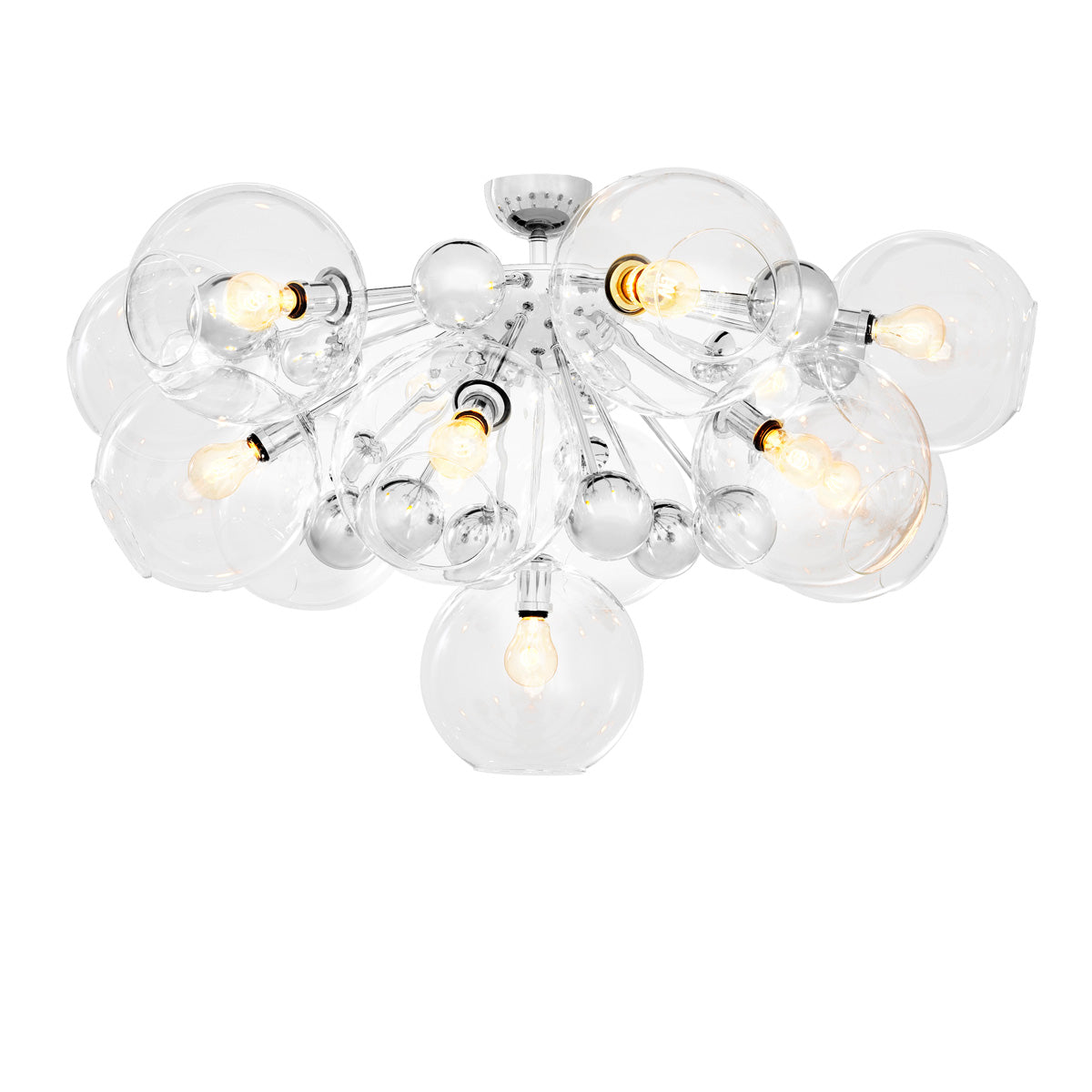 Ceiling Lamp Soleil nickel finish