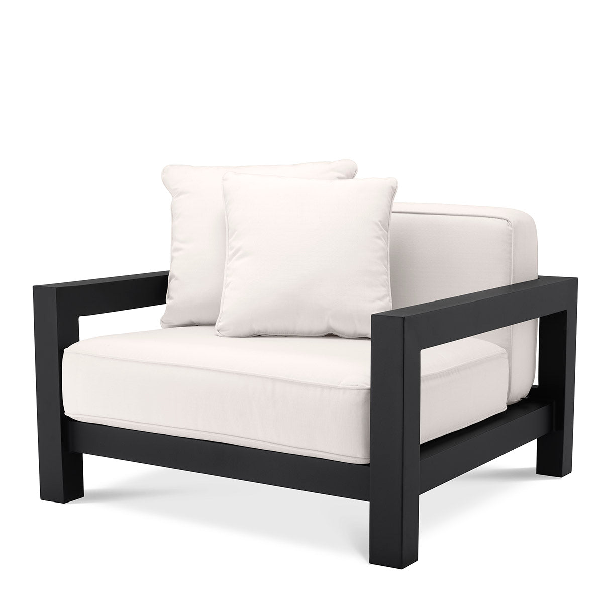 Outdoor Chair Cap-Antibes black sunbrella canvas
