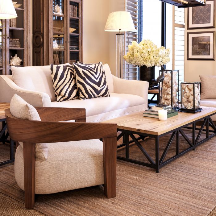 Chair Rubautelli walnut veneer loki natural