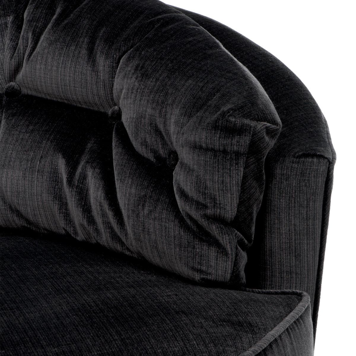 Black Velvet Swivel Chair Recla | Eichholtzmh.com