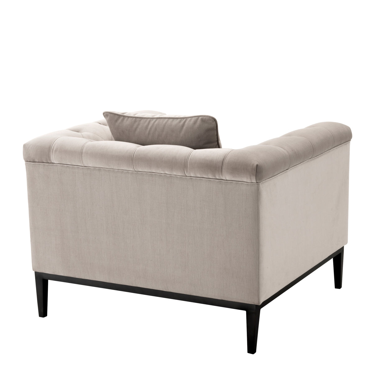 Tufted Pebble Gray Chair Cesare | Eichholtzmh.com