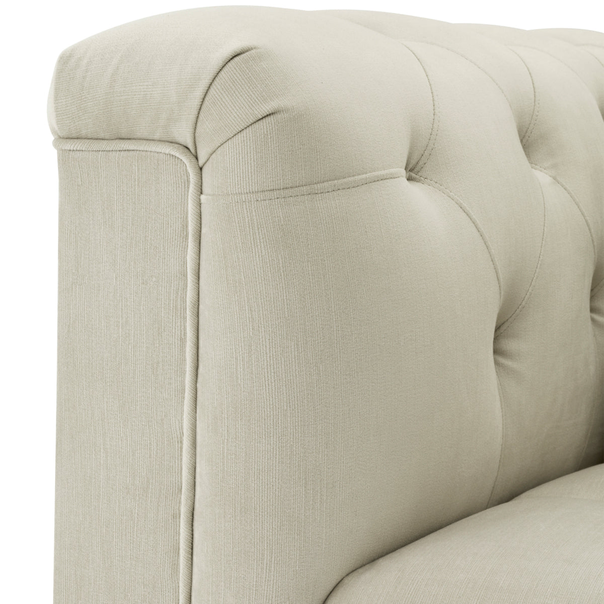 Tufted Pebble Gray Chair Cesare | Eichholtzmh.com