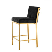 Black Velvet Counter Stool Scott | Eichholtzmh.com