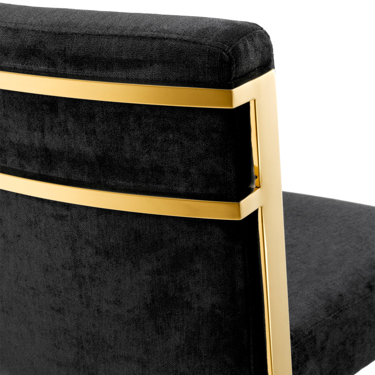 Black Upholstered Bar Stool Scott | Eichholtzmh.com