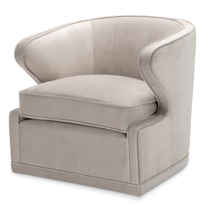 Swivel Chair Dorset pebble grey