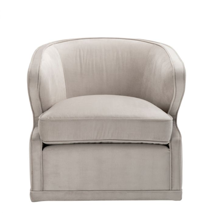 Swivel Chair Dorset pebble grey