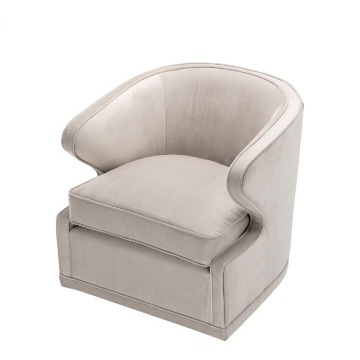 Swivel Chair Dorset pebble grey