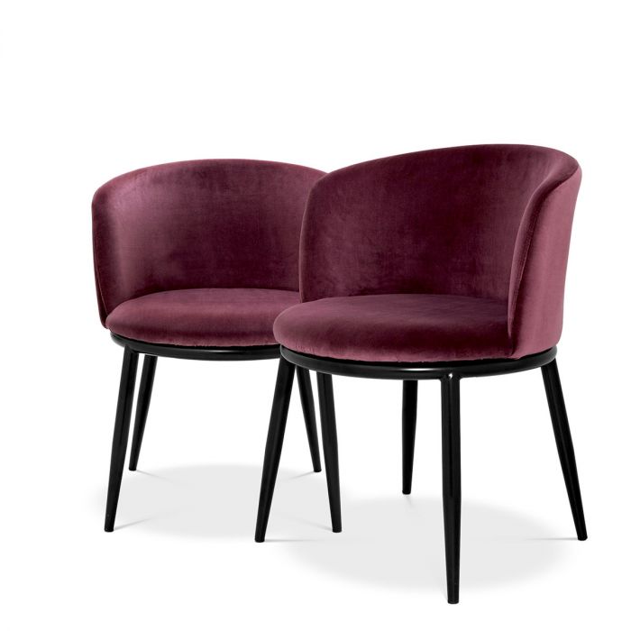 Dining Chair Filmore cameron purple set of 2