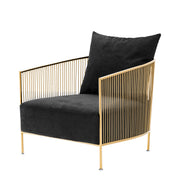 Black Velvet Armchair Knox | Eichholtzmh.com