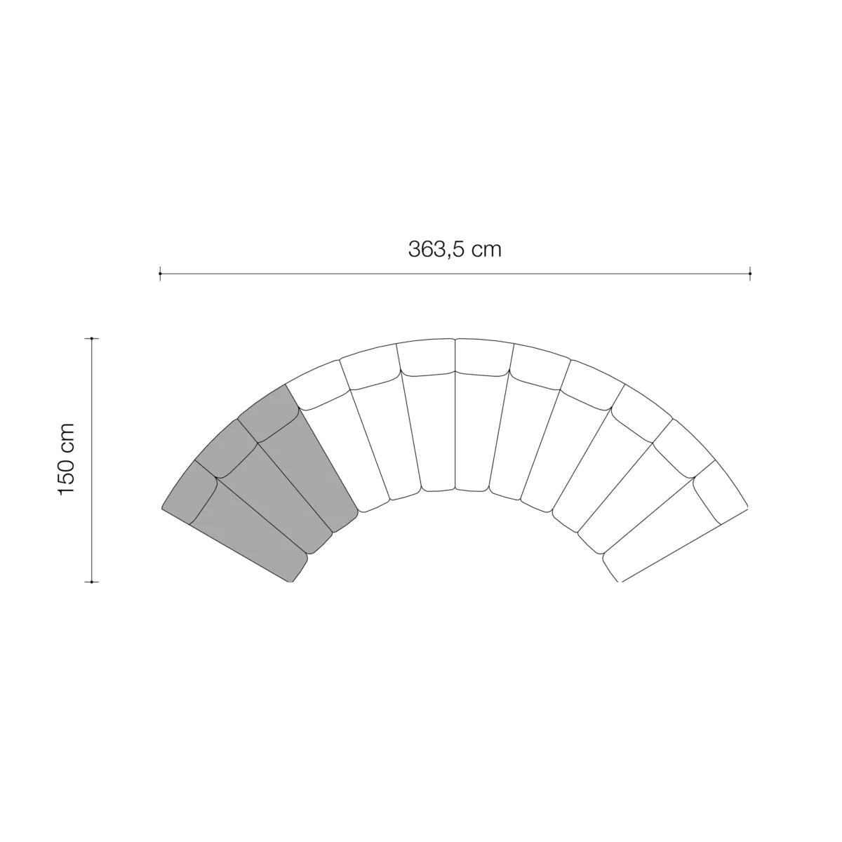 Curved Modular Sofa Lando | Eichholtzmh.com 