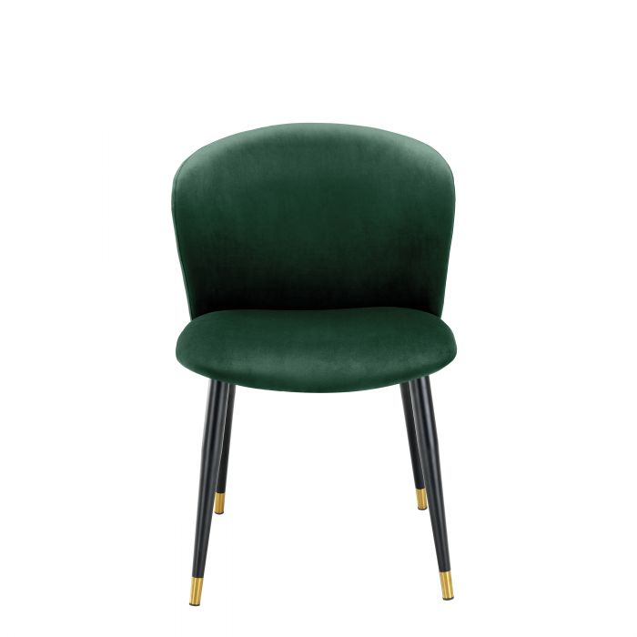 Dining Chair Volante roche dark green velvet