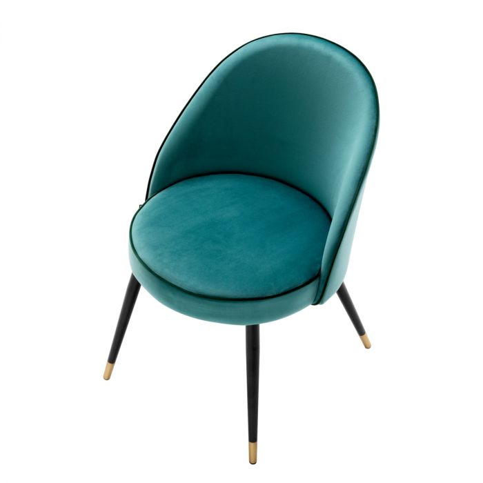 Dining Chair Cooper roche turquoise velvet set of 2