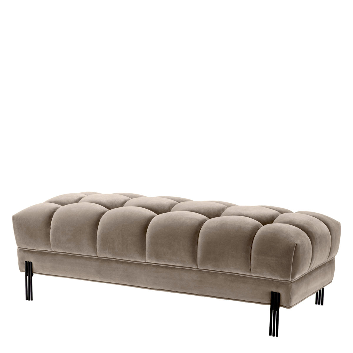 Greige Tufted Upholstered Bench Sienna | Eichholtzmh.com
