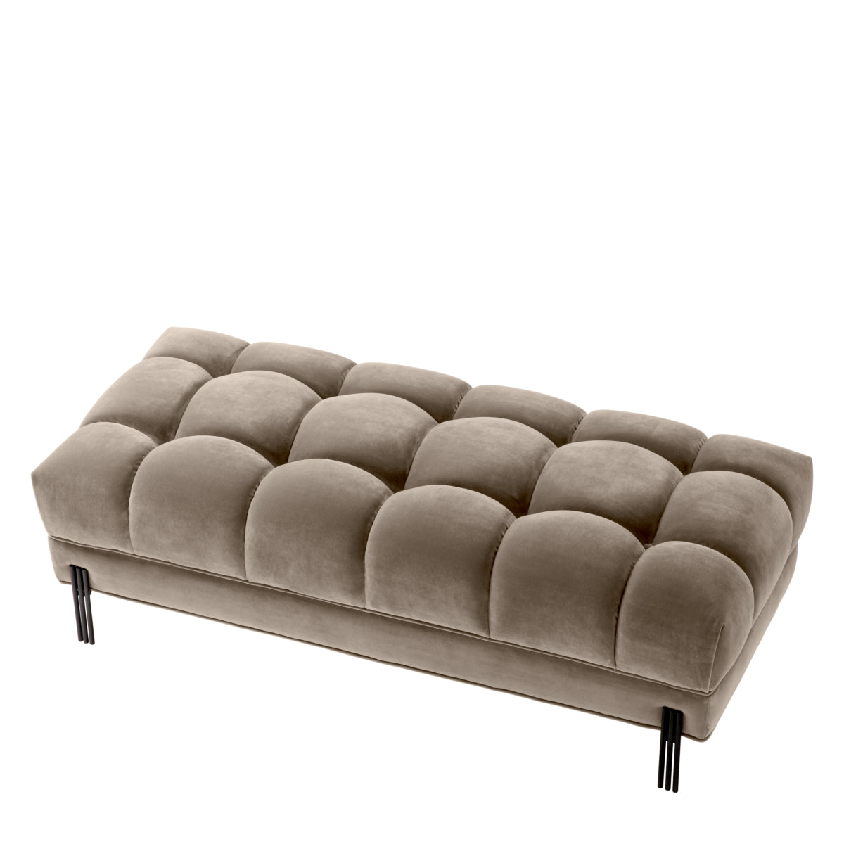 Greige Tufted Upholstered Bench Sienna | Eichholtzmh.com