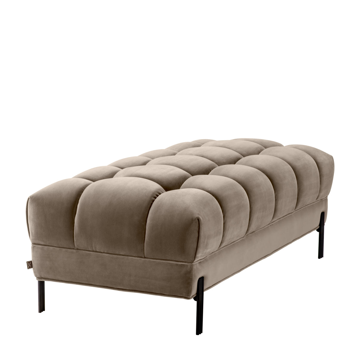 Greige Tufted Upholstered Bench Sienna | Eichholtzmh.com
