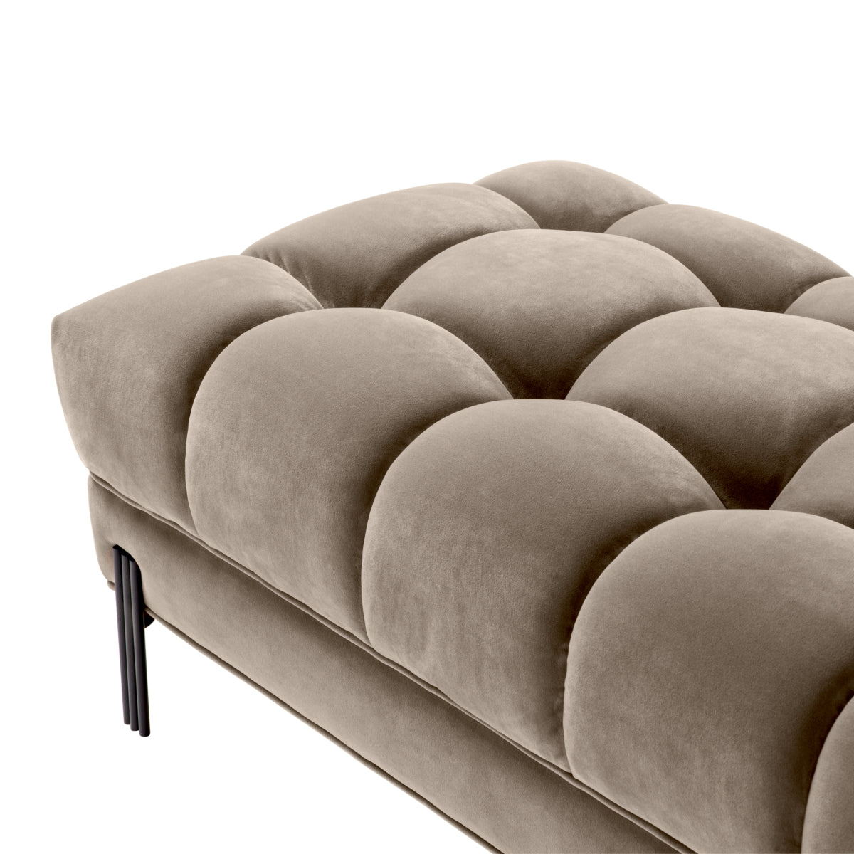 Greige Tufted Upholstered Bench Sienna | Eichholtzmh.com
