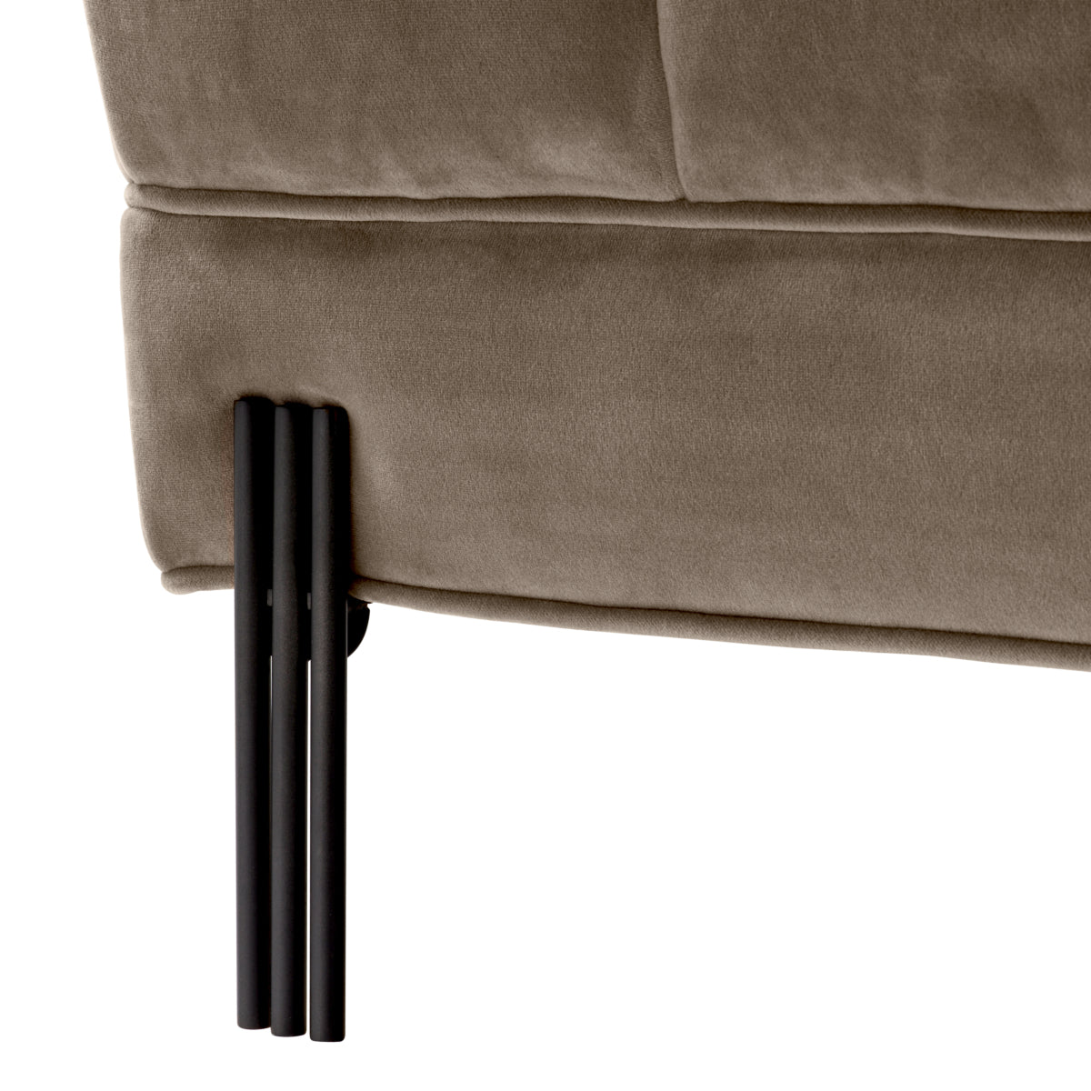 Greige Tufted Upholstered Bench Sienna | Eichholtzmh.com