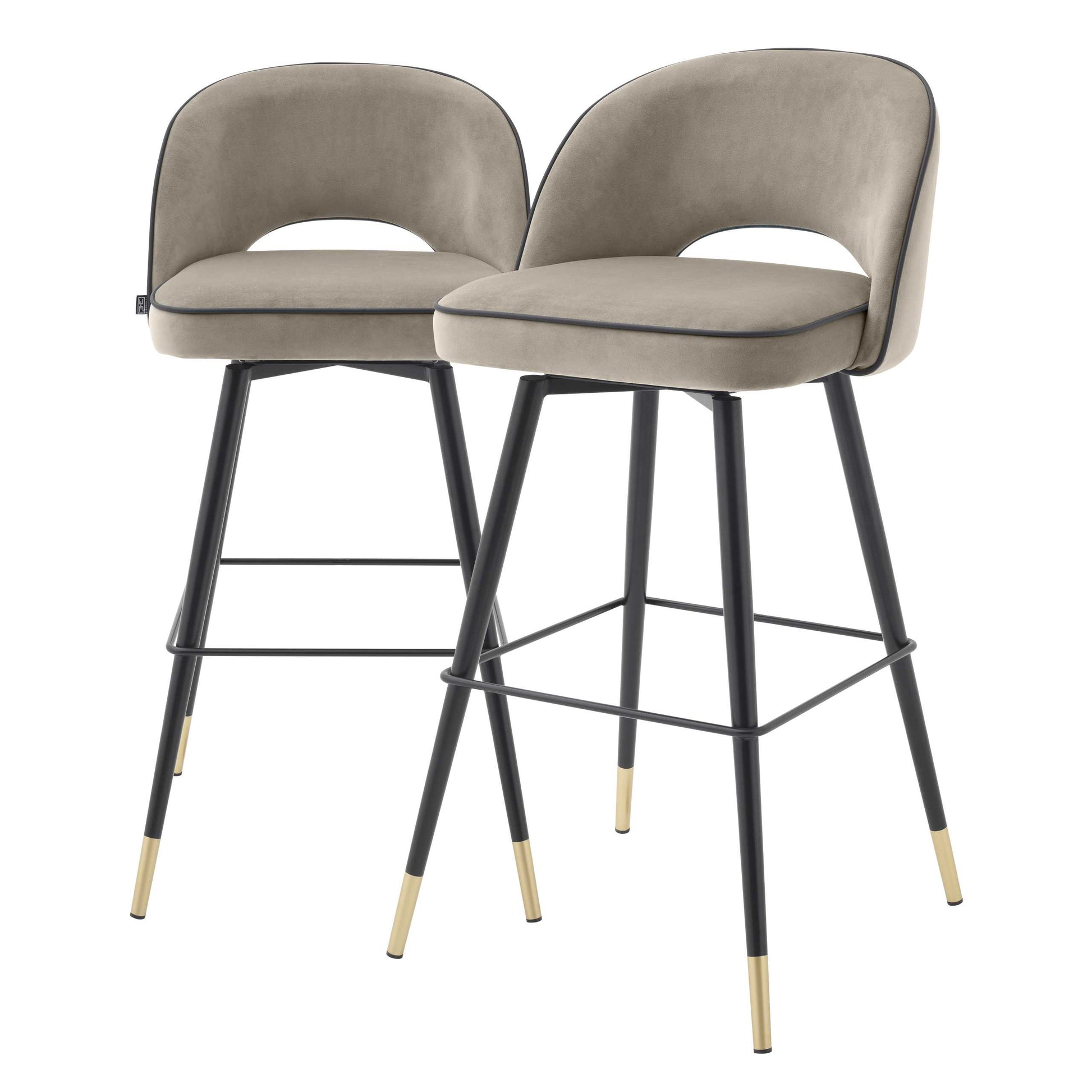 Black-Legged Bar Stools (2) Cliff | Eichholtzmh.com