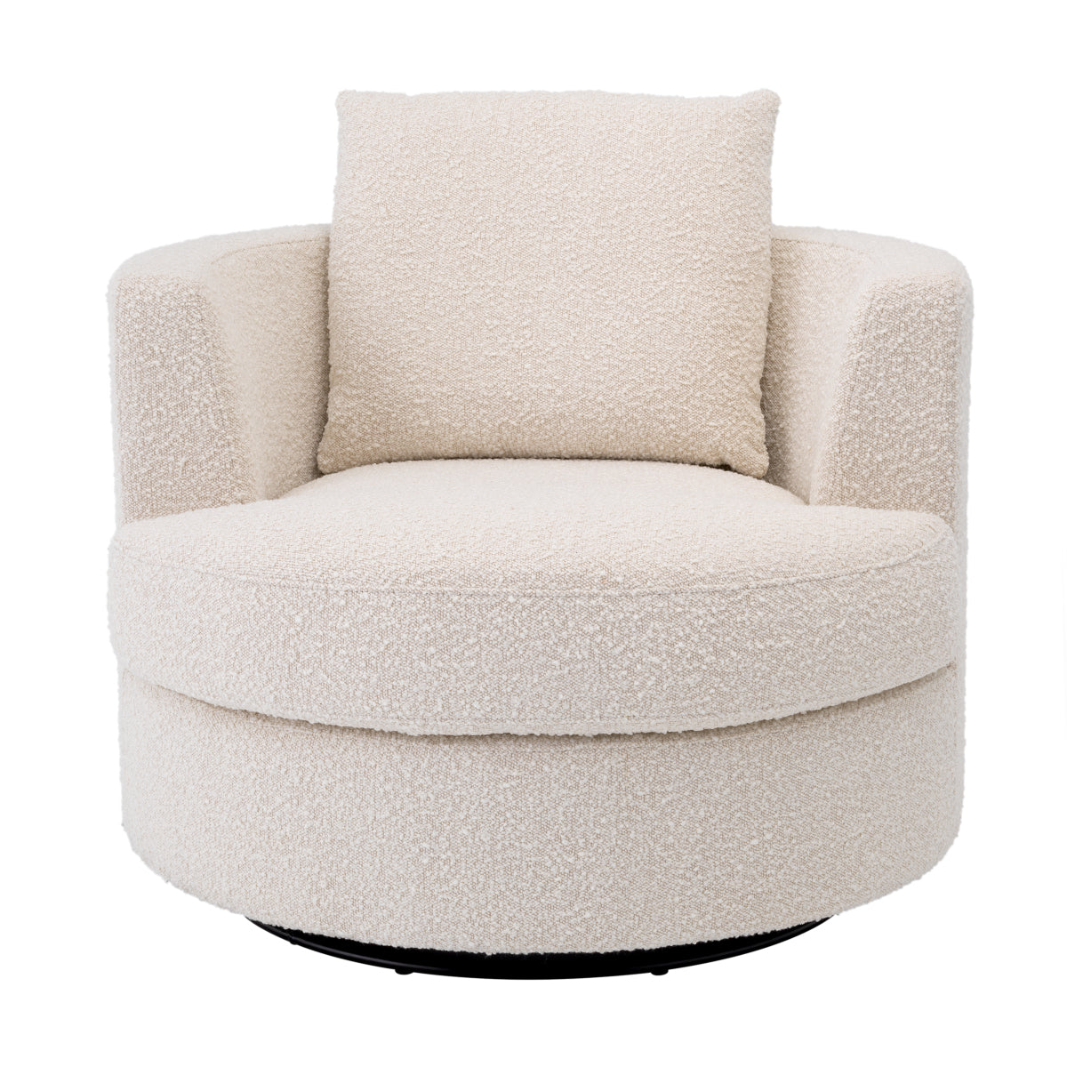 Cream Bouclé Swivel Chair Felix | Eichholtzmh.com