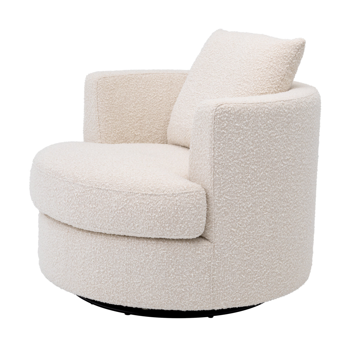 Cream Bouclé Swivel Chair Felix | Eichholtzmh.com