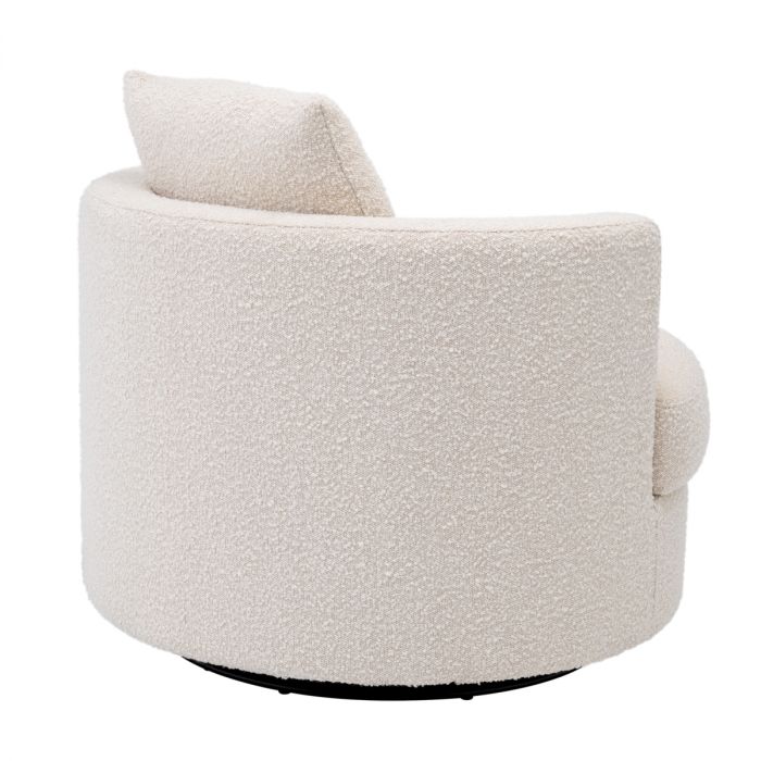 Swivel Chair Felix bouclé cream