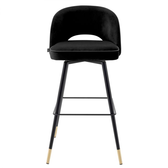Bar Stool Cliff roche black velvet set of 2