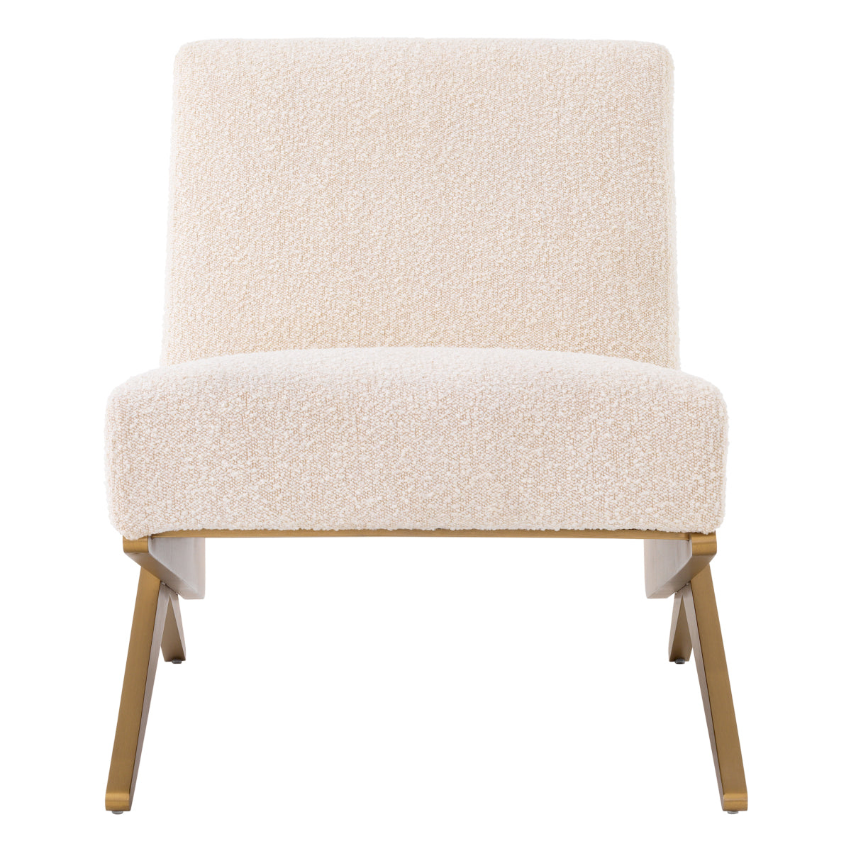 Cream Bouclé Lounge Chair Fico | Eichholtzmh.com