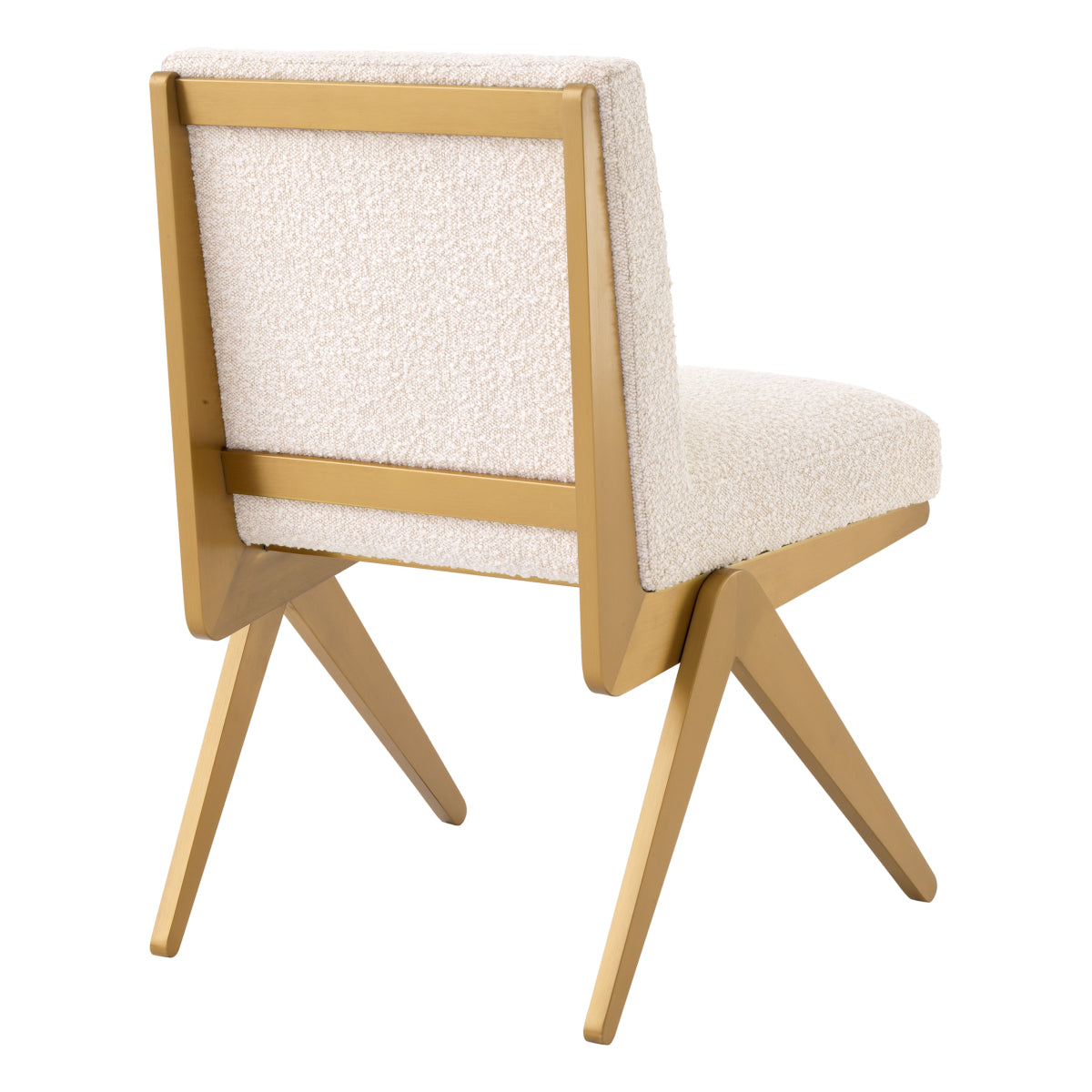 Cream Bouclé Dining Chair Fico | Eichholtzmh.com