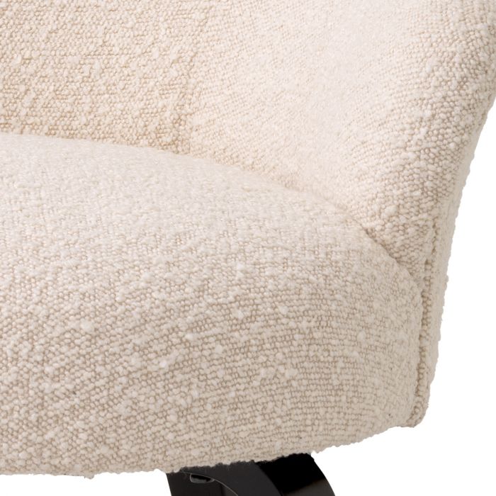 Dining Chair Moretti bouclé cream