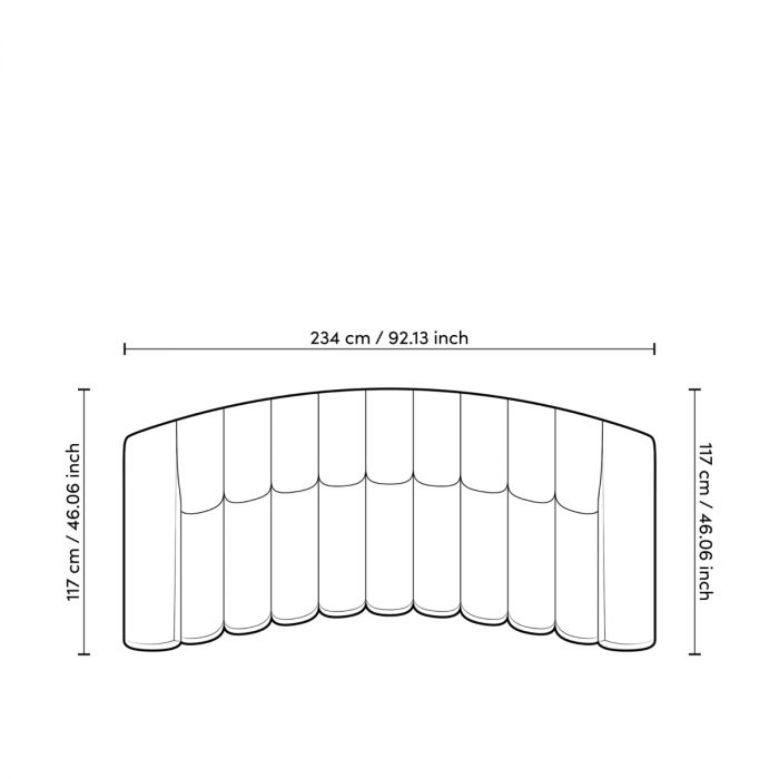 Sofa Kelly S bouclé black