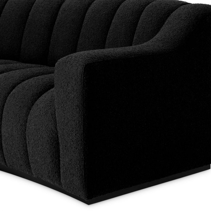 Sofa Kelly S bouclé black