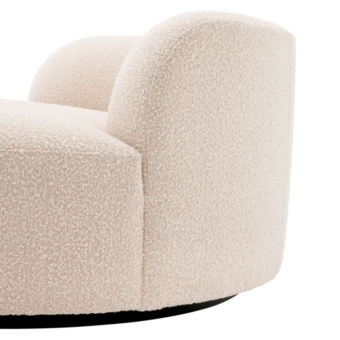 Sofa Björn Round bouclé cream
