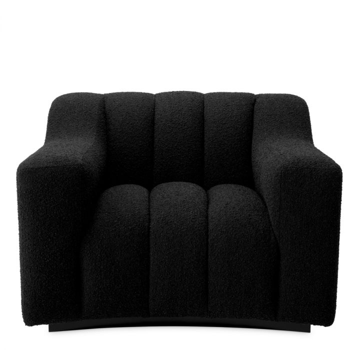 Chair Kelly bouclé black