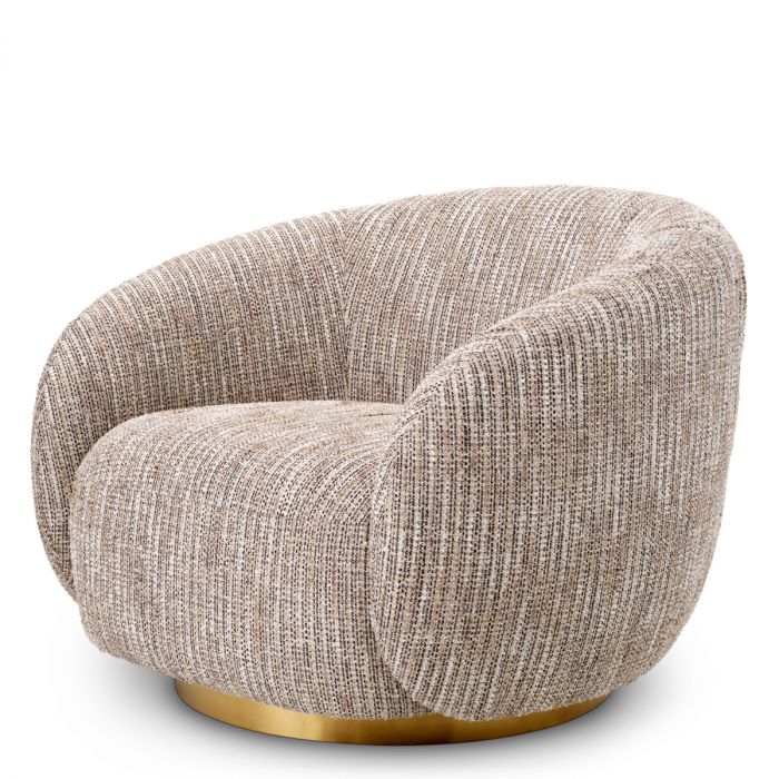 Swivel Chair Brice mademoiselle beige