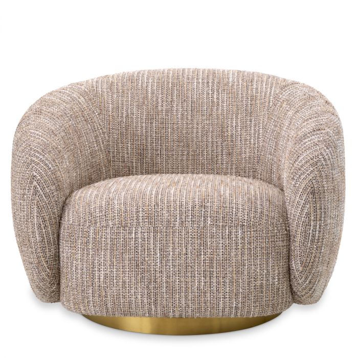 Swivel Chair Brice mademoiselle beige