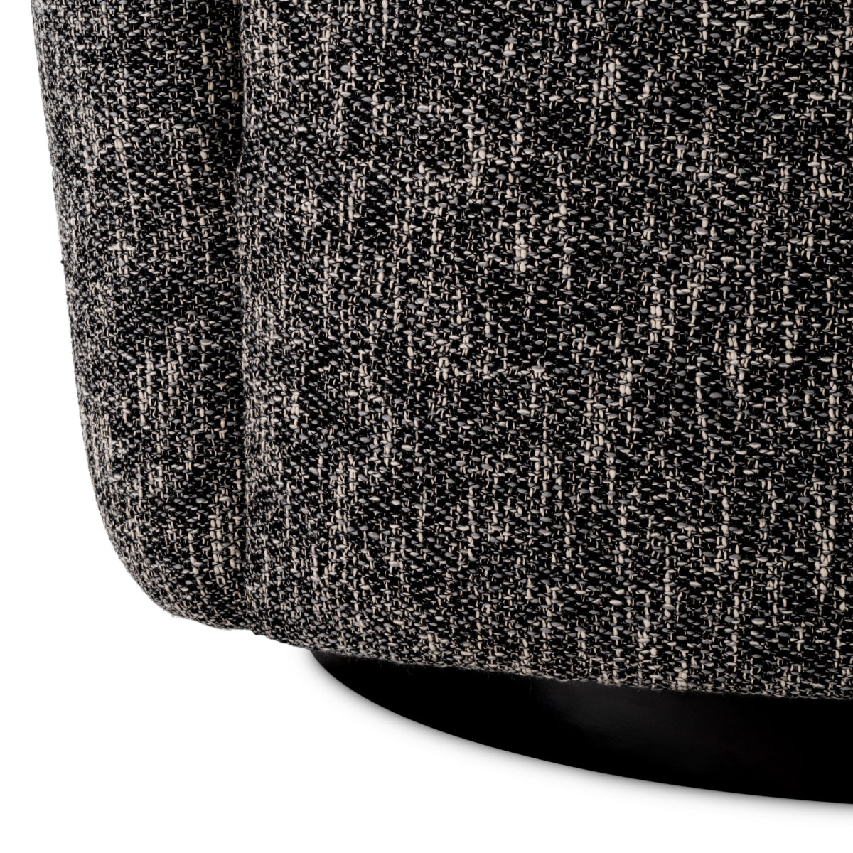 Black Asymmetrical Swivel Chair Colin | Eichholtzmh.com