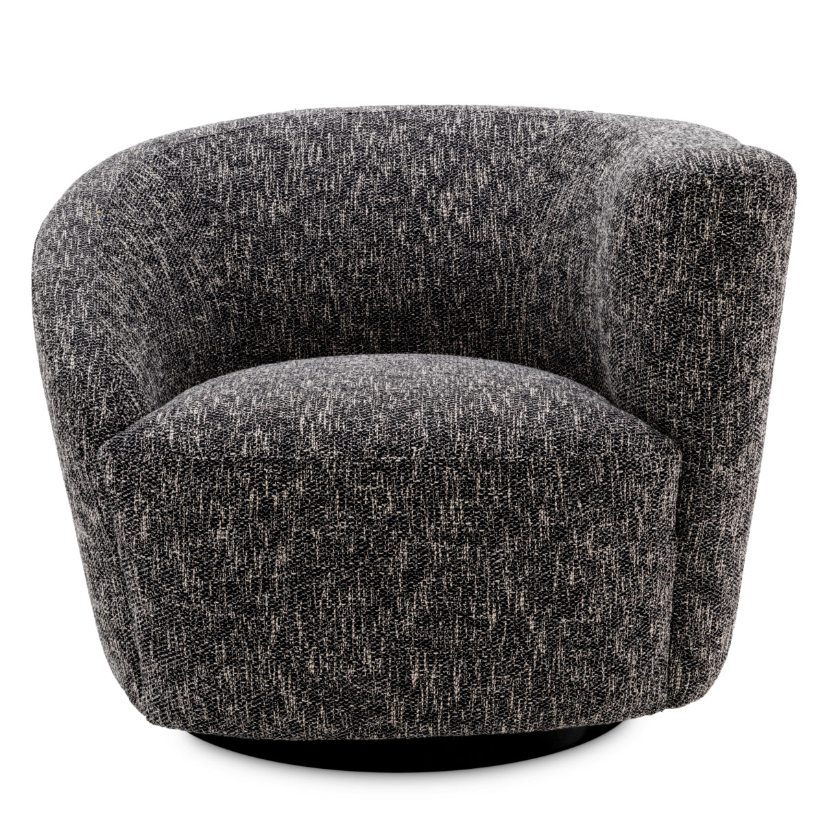 Black Asymmetrical Swivel Chair Colin | Eichholtzmh.com